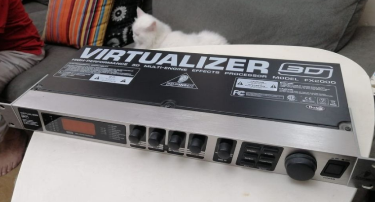 BEHRINGER FX2000 VIRTUALIZER 3D EFFECTS PROCESSOR