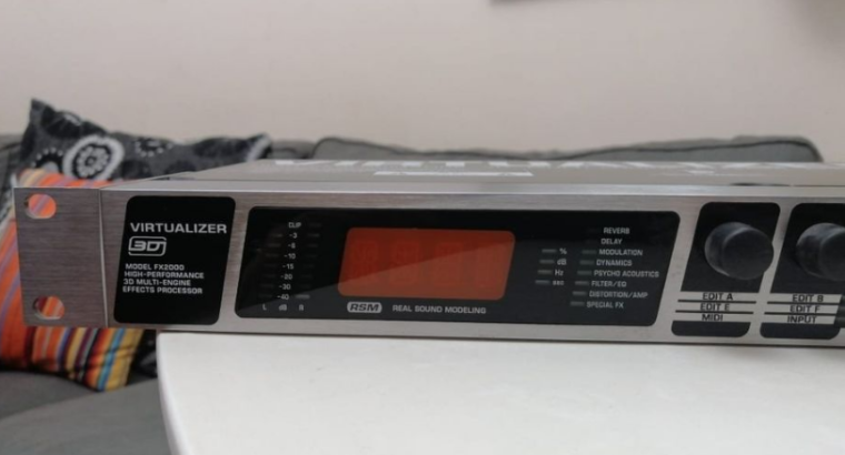 BEHRINGER FX2000 VIRTUALIZER 3D EFFECTS PROCESSOR