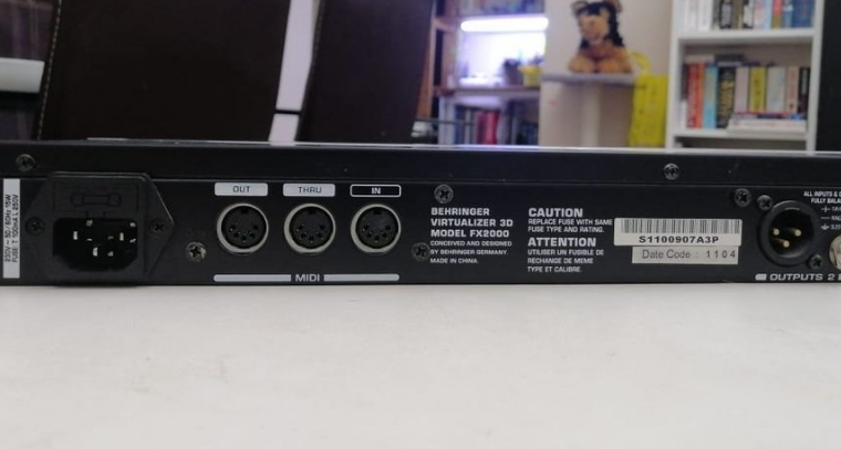 BEHRINGER FX2000 VIRTUALIZER 3D EFFECTS PROCESSOR