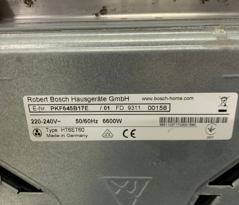 BOSCH electric built-in 4-burner for sale