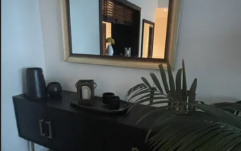 Buffet cabinet and mirror for sale