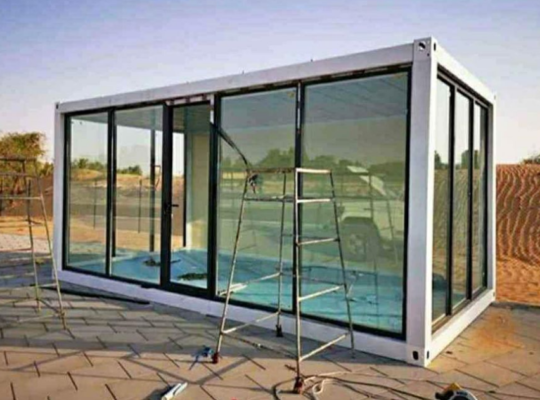 Container glass room