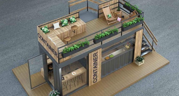 Container shop 20 feet for sale