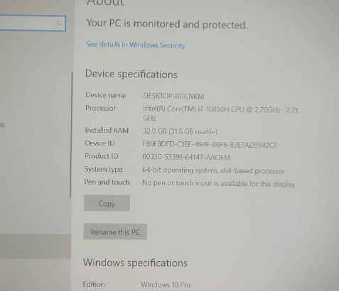 Dell precision 7550 workstation For Sale