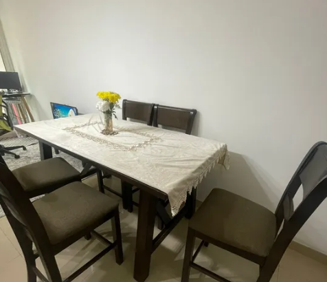 Dining Table Set with 6 Chairs for sale