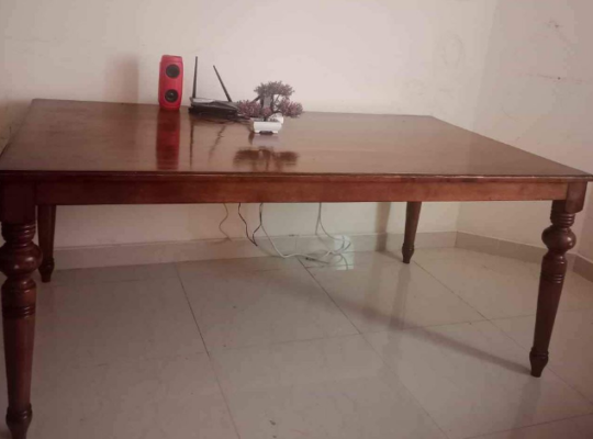 Cupboard,dining table, central table glass for sal