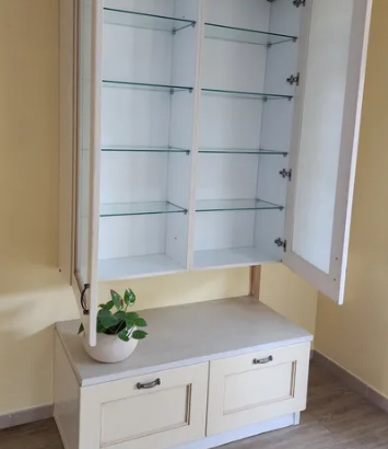 Double wall cabinet with base cabinet for sale