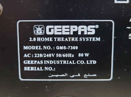 Geepas Karaok Bluetooth Music Sound Speaker System