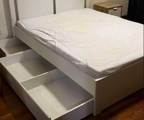 IKEA Storage Bed with Mattress For Sale