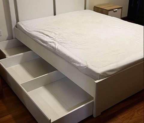 IKEA Storage Bed with Mattress For Sale