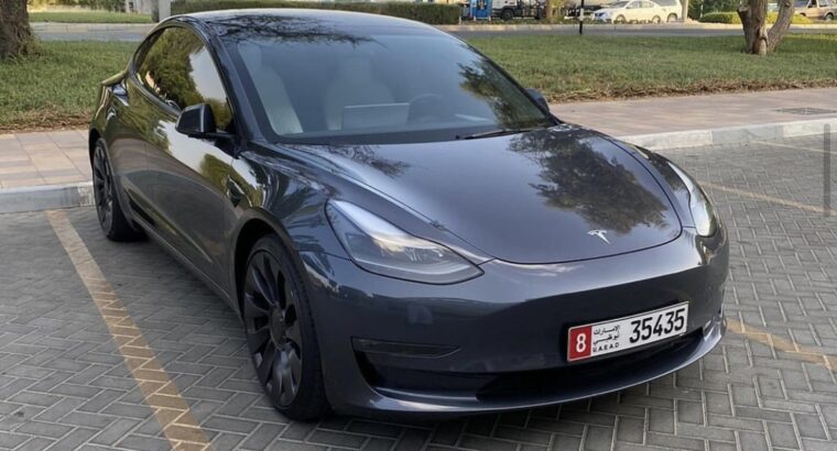Tesla model 3 performance 2022 full option Gcc for