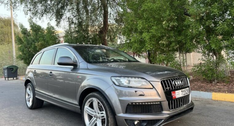 Audi Q7 supercharge S-Line 2015 Gcc for sale