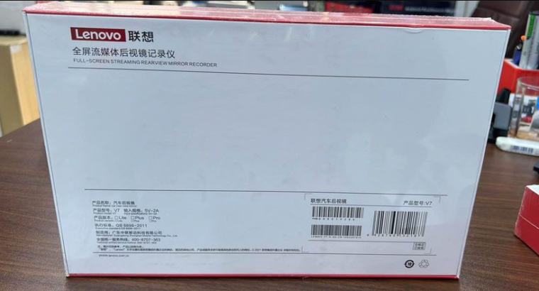 Lenovo dash camera front & back for sale