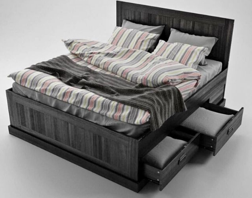 Queen size storage bed for sale