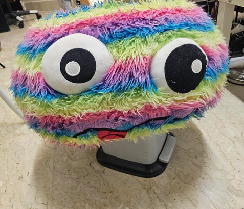 Rainbow fluffy Ball For Sale