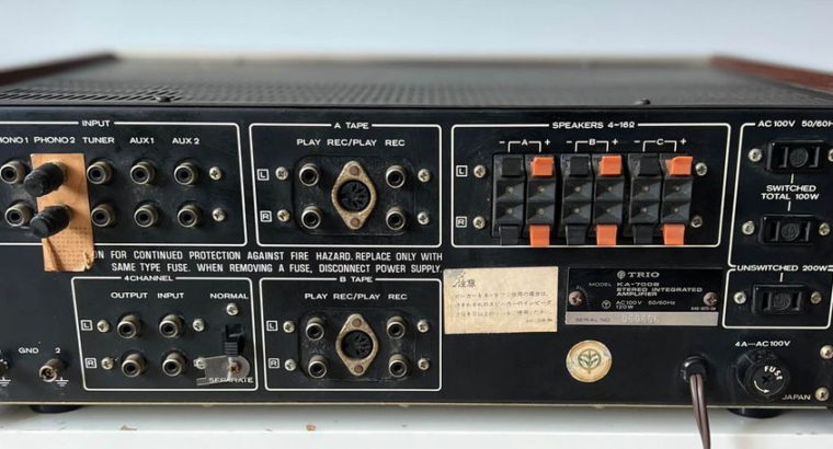 Rare TRIO solid state stereo amplifier for sale