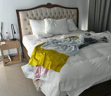 Solid wood French style bed for sale