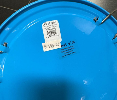 West Elm Bucket Grill (New – Never Used) For Sale