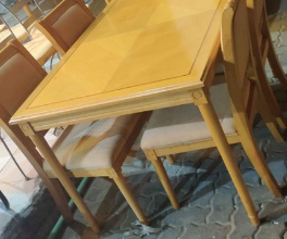 Wooden dining set for sale