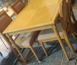 Wooden dining set for sale