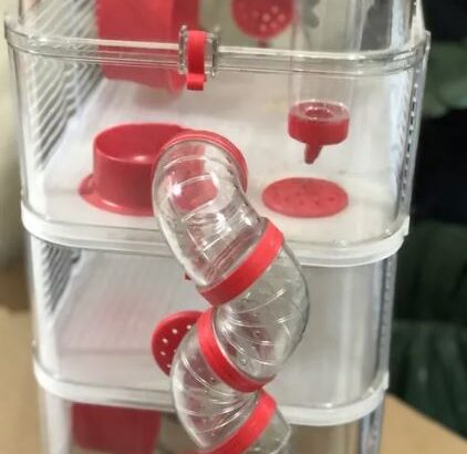 Red Hamster Cage 3 Level for sale