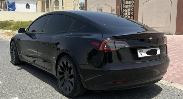 Tesla model 3 performance full option 2022 Gcc for