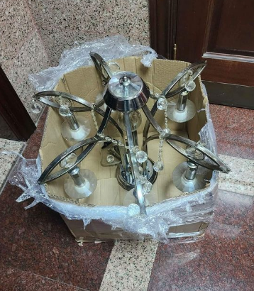 CHANDELIER 6 Lights 2 Set Available for sale