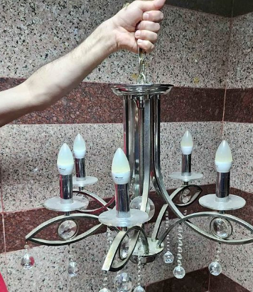 CHANDELIER 6 Lights 2 Set Available for sale