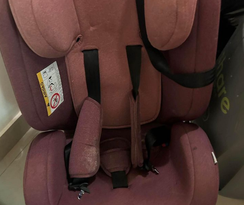 Black shelving and Car seat for sale