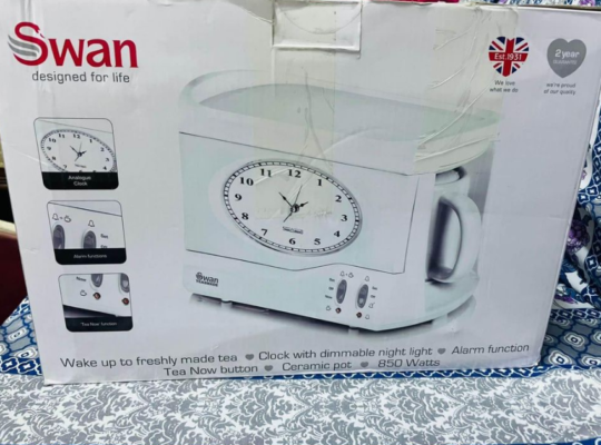 Clock alarm with tea maker for sale