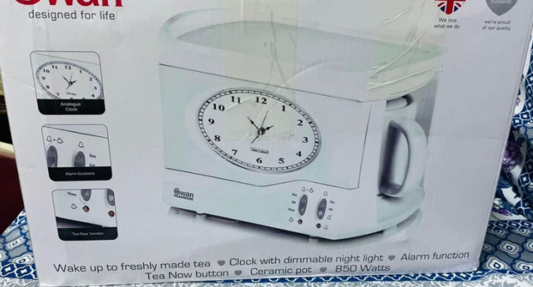 Clock alarm with tea maker for sale