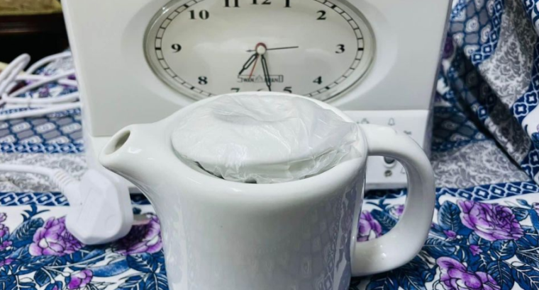 Clock alarm with tea maker for sale
