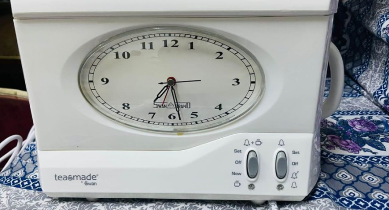 Clock alarm with tea maker for sale