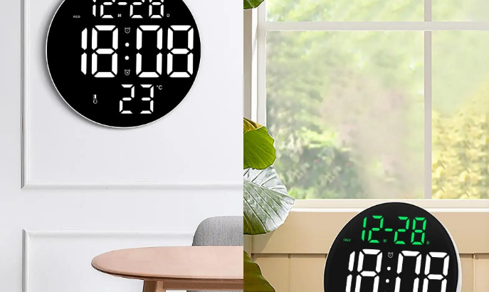 Modern Led Digital Smart Wall Clocks For Sale