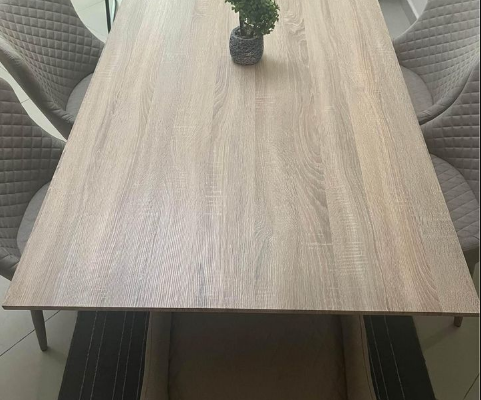 Dining table with 6 chairs for sale