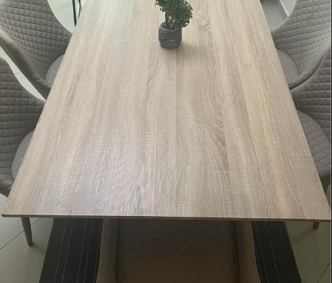 Dining table with 6 chairs for sale