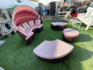 Garden Daybed with Canopy For Sale