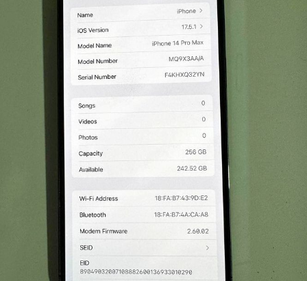 IPhone 14 Pro max 256GB for sale