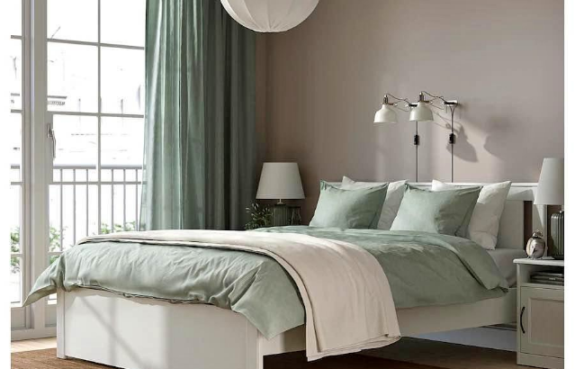 Ikea queen Bed With Mattress For Sale