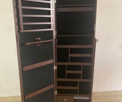 Jewelry cabinet with mirror for sale