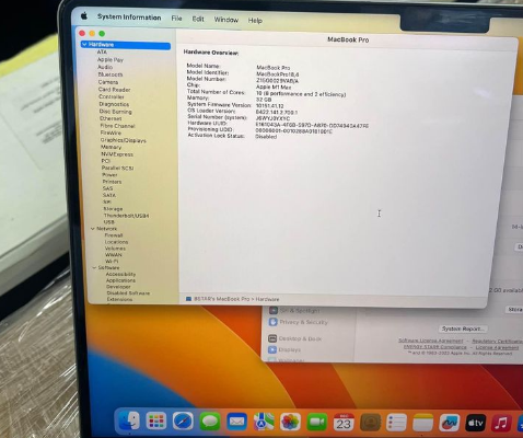 MacBook Pro 2021 M1 max 32/1tb 14-inch for sale