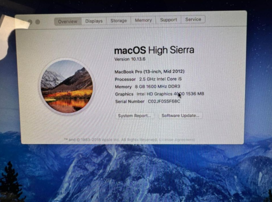 MacBook pro 1278 model For Sale