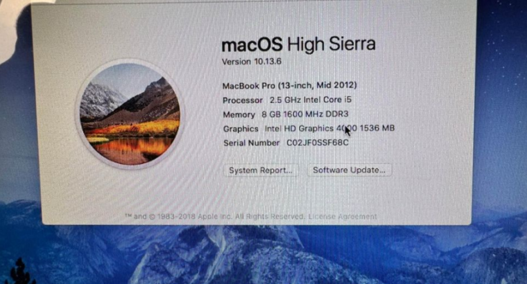 MacBook pro 1278 model For Sale