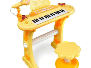 Aksonz 37 keys Musical Piano with Chair and Microp