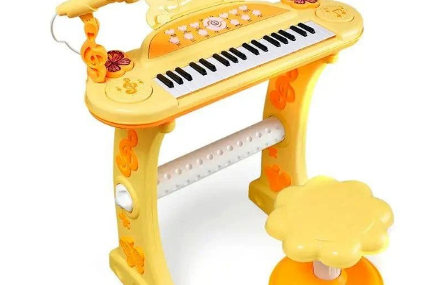 Aksonz 37 keys Musical Piano with Chair and Microp