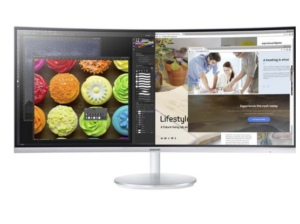 Samsung White Color 34 Inch Wide Screen For Sale