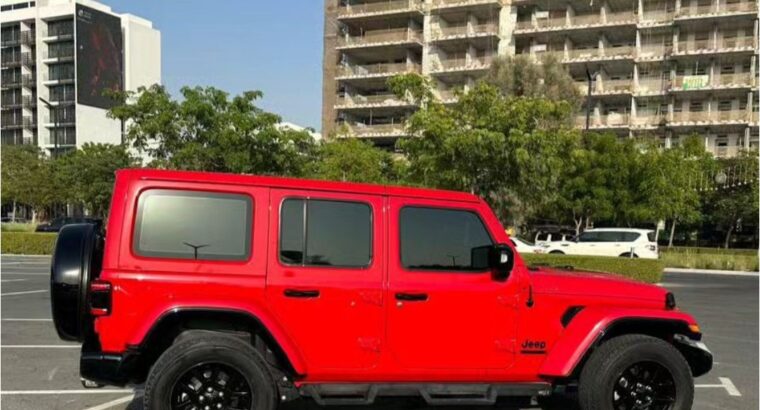 Jeep wrangler Sahara unlimited + 2021 Gcc