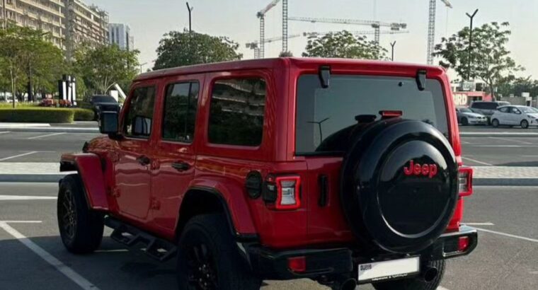Jeep wrangler Sahara unlimited + 2021 Gcc