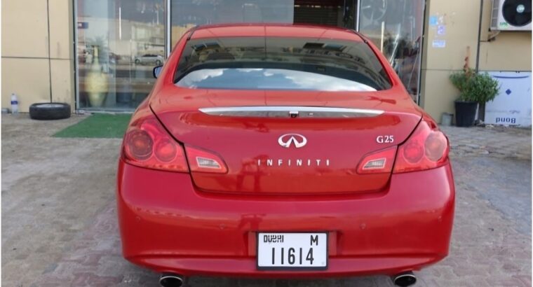 Infiniti G25 full option 2015 Gcc for sale