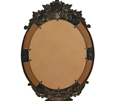 Creative Luxury Carved Flowers Wall Hanging Mirror